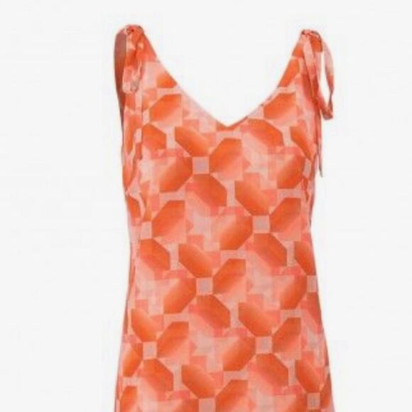 CAbi PINWHEEL SLEEVELESS TOP/TANK L New! Beautiful peach/pink & brick color. - Picture 3 of 12